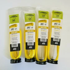 Weed Warrior .095” 17” Heavy Duty Crimped Trimmer Line Lot of 4 - 12 refills