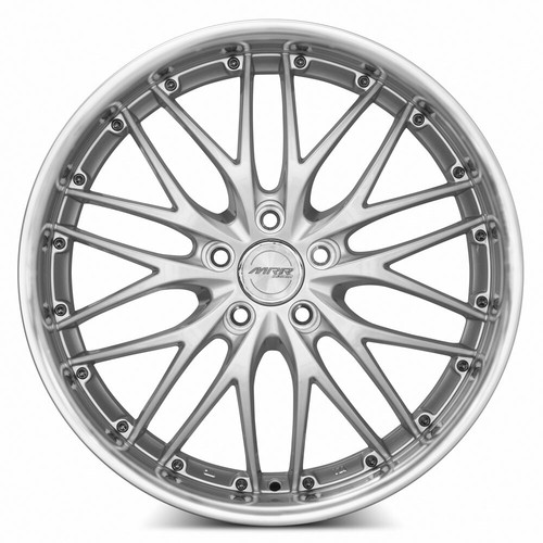 19x8.5 F | 19x9.5 R MRR GT1 5x114.3 +35/40 Silver Machine Lip Wheels (Set of 4) - Picture 2 of 3