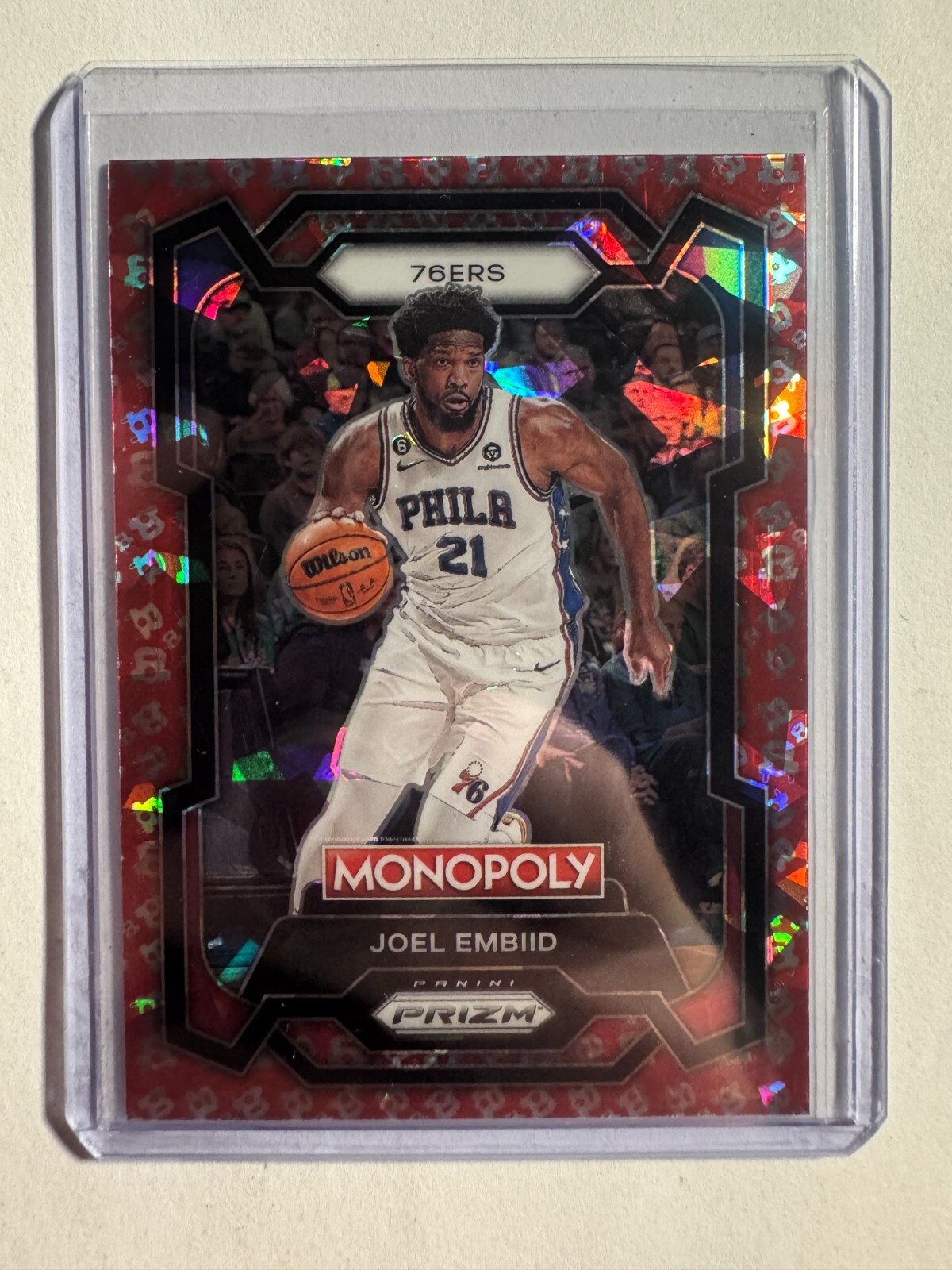 K283,240 - 2023-24 Panini Prizm Monopoly Free Parking #69 Joel Embiid