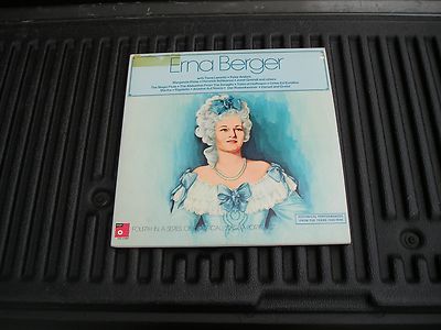  2 LPS, 1973, ERNA BERGER, PERFORMANCES FROM 1935-1946, NM/VG, BASF