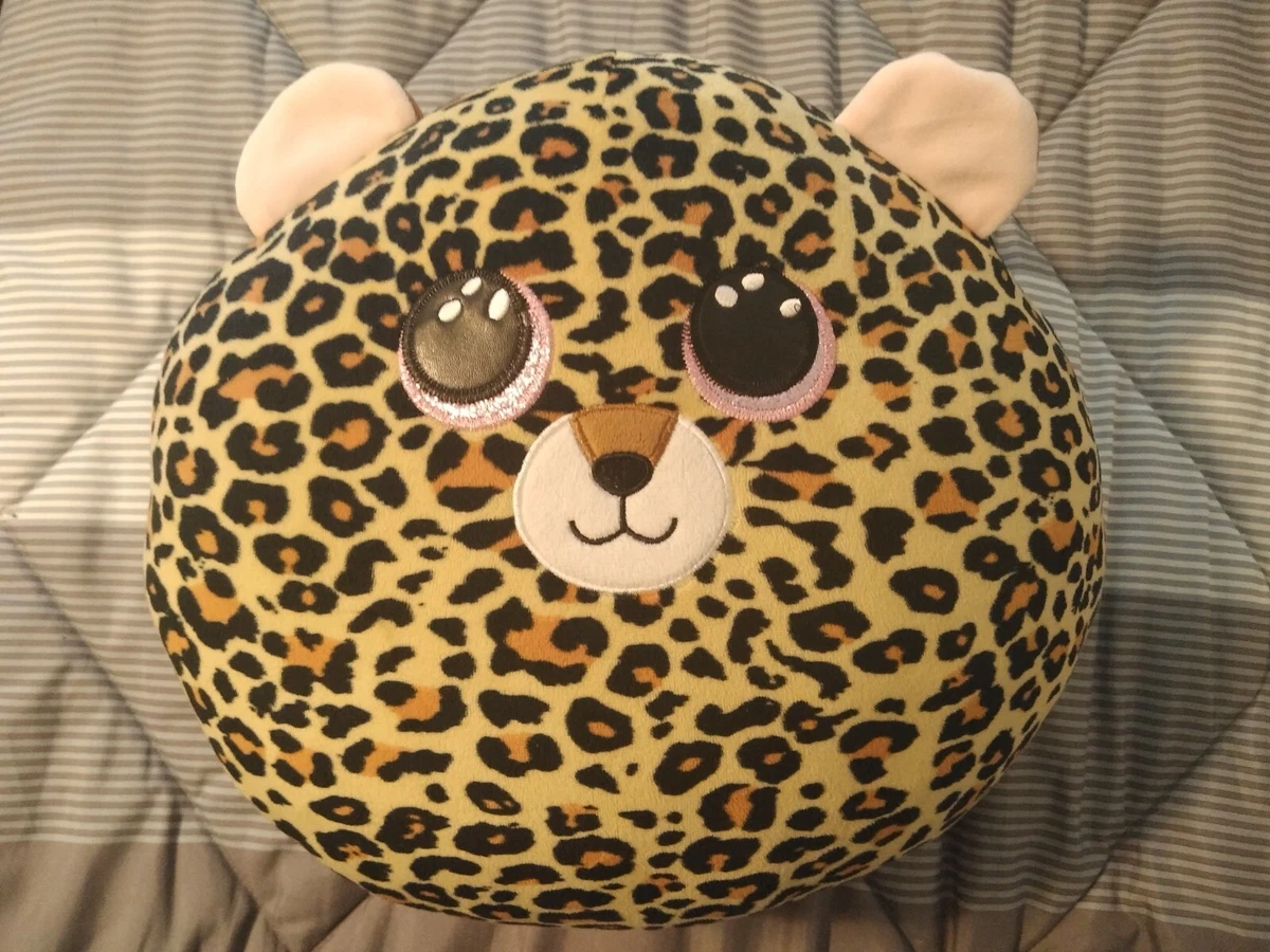 TY Squish-A-Boos Plush - LIVVIE the Leopard 14 large Size