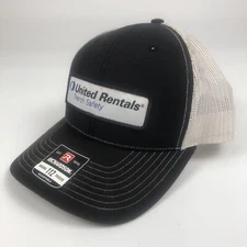 United Rentals Hat Cap Snapback Mesh Black READ LOOK