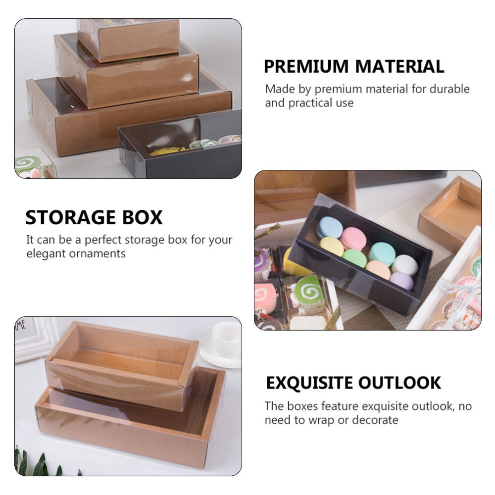 6 Pcs Chocolate Cupcakes Kraft Paper Carton Christmas Gift Boxes eBay