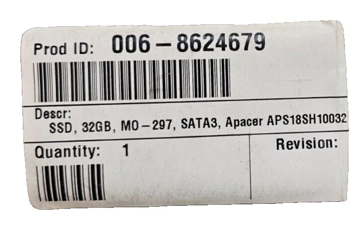 New Apacer APS18SH1032G-2TM 1.8" 32GB Half Slim MLC ECC SSD, Industrial, MO-297 - Image 3 of 3