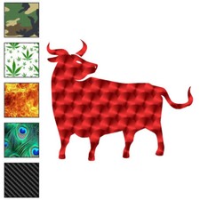 Bull , Vinyl Decal Sticker, 40 Patterns 3 Sizes, 6814
