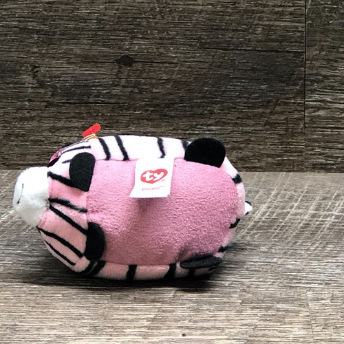 Collectable Pennie Pink Zebra Teeny TY Stackable Beanie Baby Birthday 01/24/2016 - Picture 5 of 5