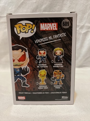 Figura de vinilo metálico G5 Funko Pop Marvel Gamestop VENOMZED MR FANTASTIC 689 - Imagen 3 de 5
