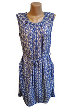 Lolly's  laundry women's dress size M   blue multi color abstraction