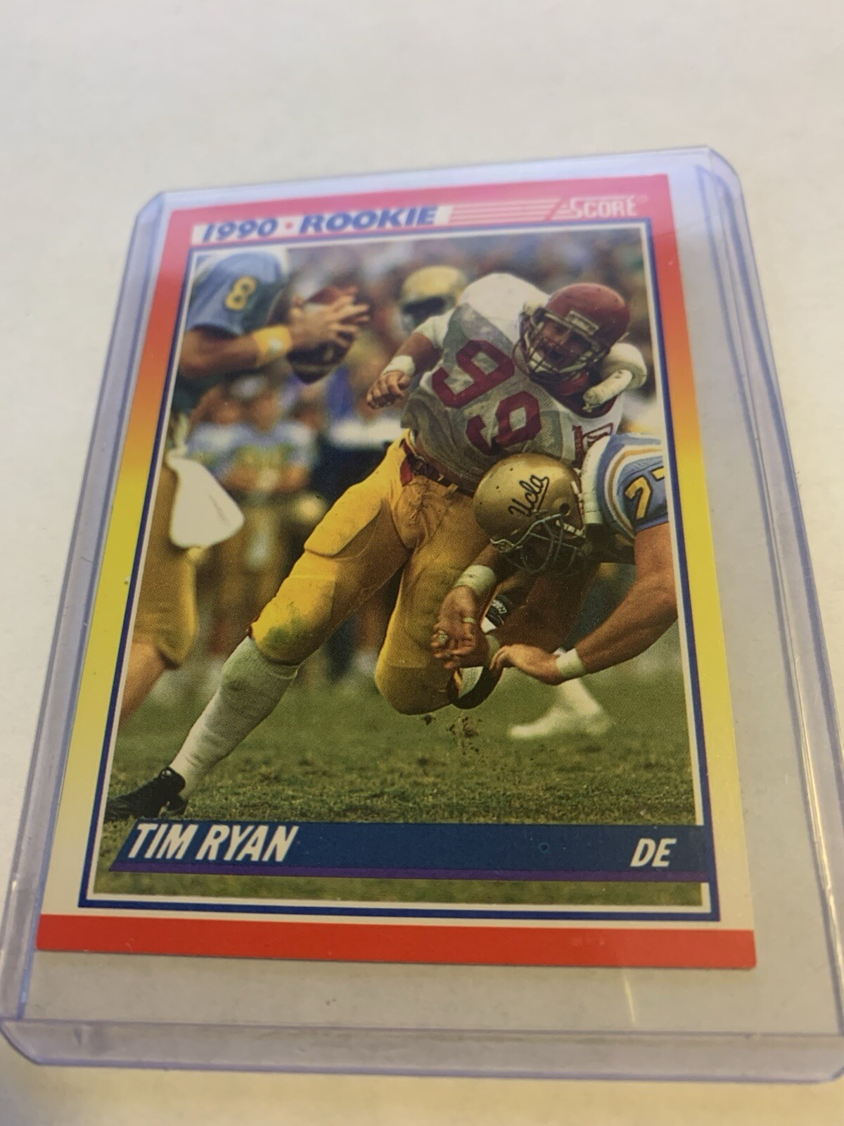 1990 Score #652 Tim Ryan RC Rookie USC Trojans Football Card