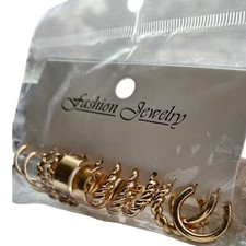 6 Pairs Gold Earrings Set For Women Girls Multipack For Gift