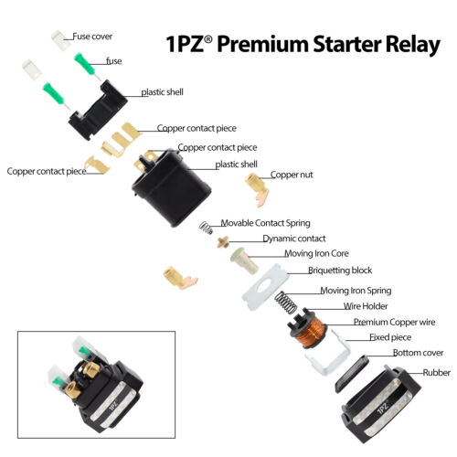 STARTER RELAY SOLENOID FOR YAMAHA YFZ450 YFZ 450 2004 2005 2006 2007 2008 NEW - Picture 3 of 7