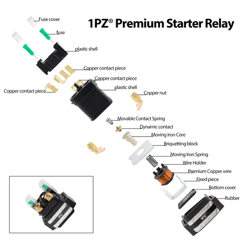 初学者继电器 Solenoid 适用于 YAMAHA YFZ450 YFZ 450 2004 2005 2006 2007 2008 全新 - 第 3 张/共 7 张