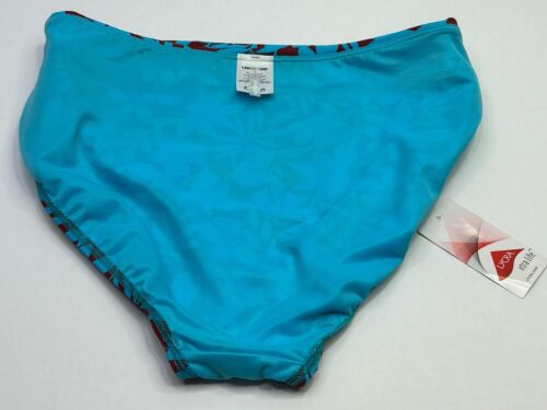 Lands' End Swimsuit Bottom Women’s 10 High Waisted Turquoise Havana NWT - Picture 4 of 12