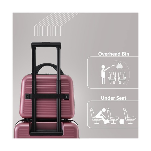 Carry-on Luggage 20 Inch Front Open Luggage Lightweight Suitcase with Front P... - Picture 7 of 8