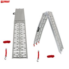 For Truck Motorcycle Lawn Mower Atv Utv 7.5 Aluminum Folding Loading Ramps 2pcs