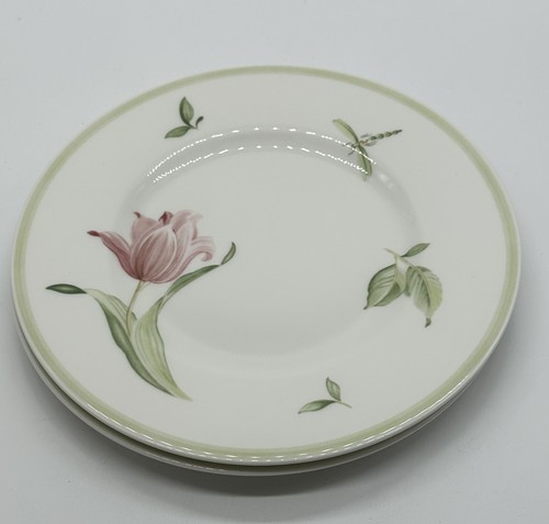 Set di due (2) piatti per insalata Villeroy & Boch Florea 8,5"" Germania 1748 - Foto 5 di 10