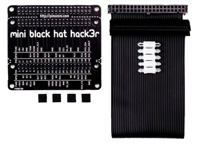 Mini Schwarzer Hut HACK3R - Voll Montiert, Set Inhalt Montiert PCB Für PIMORONI