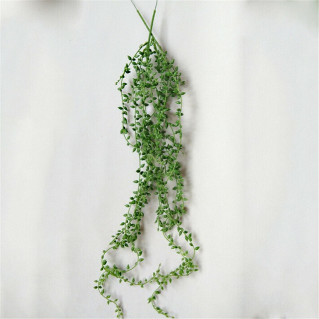 Plastic Hanging Vine Green Plant Decor Simulation Green Leaves Wall