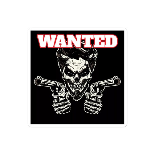 WANTED OUTLAW Bubble-Free Sticker - Picture 3 of 5