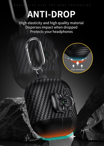 Pour Samsung Galaxy Buds3 /3 Pro Crâne Housse de Protection Antichoc Clip Crochet - Photo 8 sur 18