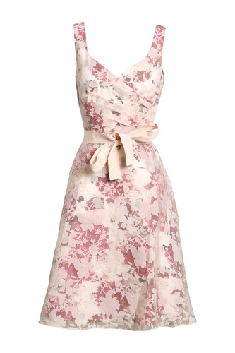 Phase Eight Fit and Flare Blush Floral Print Dress Size 10 AU Preloved - Picture 7 of 7
