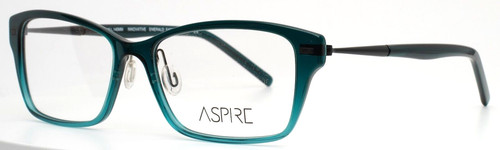 ASPIRE Innovative Emerald Fade Womens Rectangle Eyeglasses 54-16-140 B:37