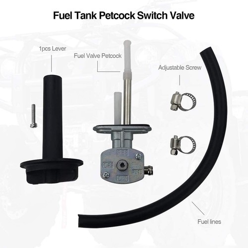 Fuel Valve Petcock Tank Switch and Lever Screw For Yamaha Grizzly YFM660 200208 eBay