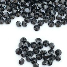 Wholesale Lot 2.25mm Round Facet Natural Black Spinel Loose Calibrated Gemstone