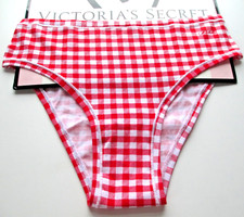 VICTORIA'S SECRET PINK Cotton Cheeky Panty VS Gingham Red Plaid S M L XL NWT