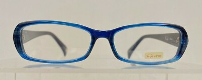 NEW FRANCO SARTO BLUE READING GLASSES  +2.50 STRENGTH