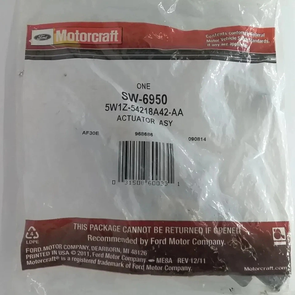 Front Door Lock Actuator Assembly Motorcraft SW-6950 Compatible With Ford  - Image 3 of 4