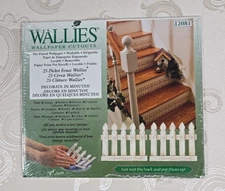Wallies Wallpaper Cutouts 12081 pack of 25 Picket Fence NIP crafts home decor