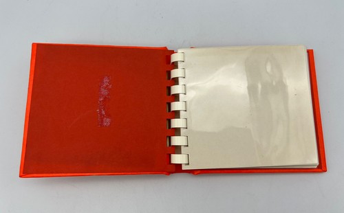 1970’s Hallmark? Mini Photo Album Mary Hamilton Design Orange 4.5”x3.75” - Picture 8 of 14