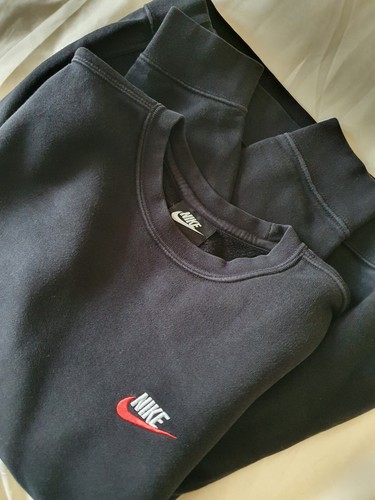 Mens Nike Fleece Sweatshirt Black Medium - Picture 5 of 12