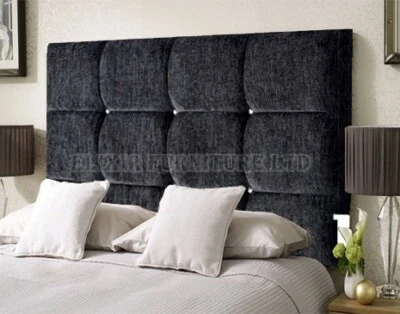 Bed Headboard 24" Dozen Cubes KINGSIZE | DOUBLE | SINGLE Chenille