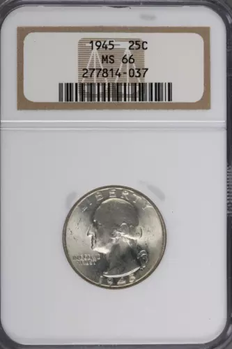 1945 Washington Quarter NGC MS66 *DoubleJCoins* 9007-82