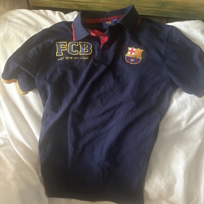 Authentic FCB Football Polo medium navy, from Barcelona. European size