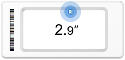 2.9 inch E-Ink Display e-Paper NFC display , 3 Color Black-white-red