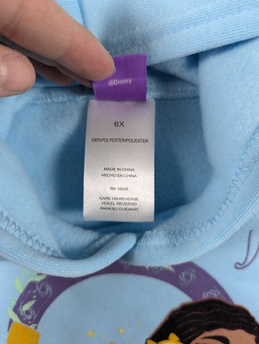 Disney Wish - Asha - Blue Sweatshirt & Pants - Youth - Size 6X - Picture 8 of 16