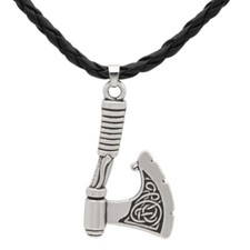 Norse Nordic Battle Axe Pendant Viking Charm for mens Necklaces and Chains