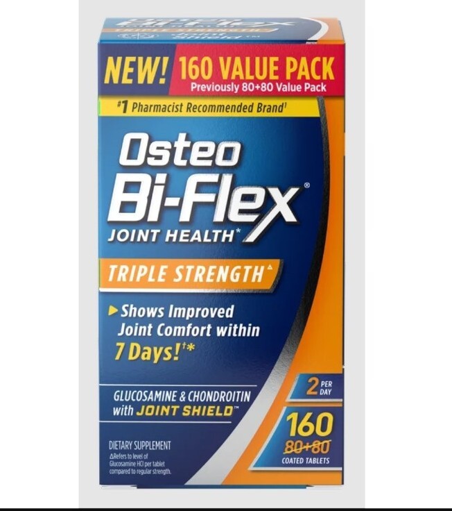 160 Osteo Bi-flex Triple Fuerza Salud Articular (80 + 80 Comprimidos) Exp 03/26