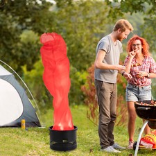 1.5m Electric Red Flame Light Fake Flame Light Simulated Campfire Light US