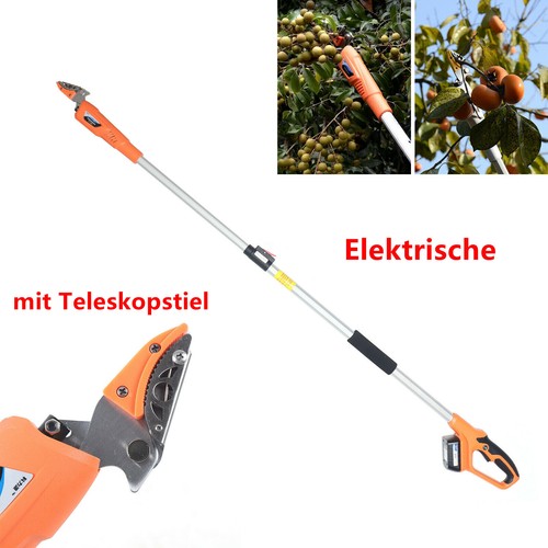 Elektrische Gartenschere mit Teleskopstiel Astschere mit Akku Garten