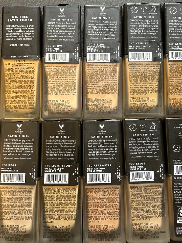 ELF Flawless Finish Foundation, Oil-Free Satin Finish, Medium Coverage, 0.68 oz. - Image 3 of 4