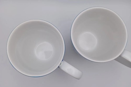 222 Quinta Taza de Café Túnez Taza de Porcelana Té Azul Floral QTY 2 Columbine Boho - Imagen 9 de 9