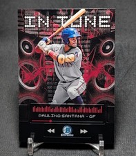 Paulino Santana Chrome In Tune Rookie RC 2024 Bowman Draft Card #IT-12 Rangers
