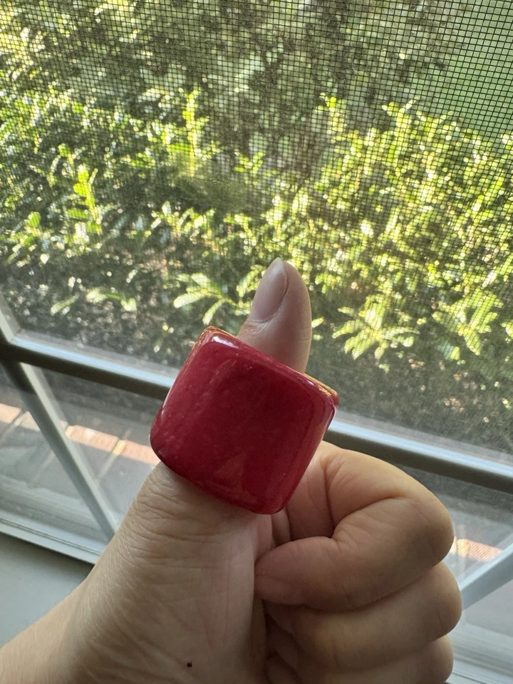 Anillo de jade rojo, una artesanía indispensable | Anillo de jade rojo | Jade exquisito Foto 3 de 4