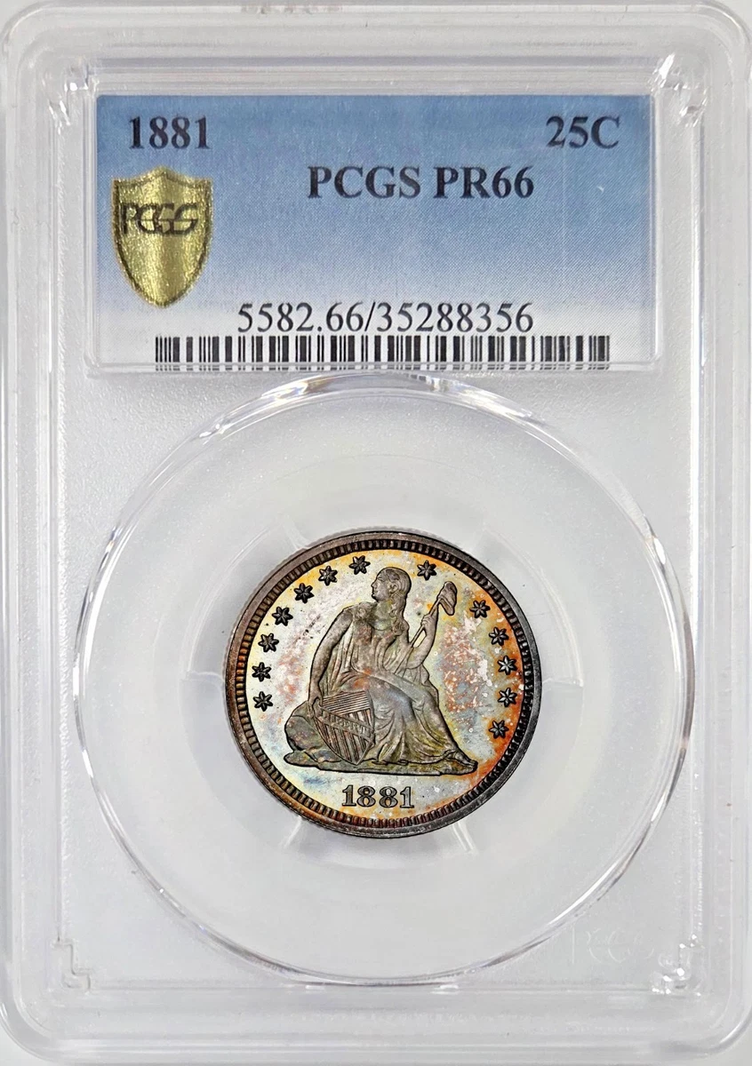 1881 Year Seated Liberty US Quarters (1838-1891) for sale | eBay