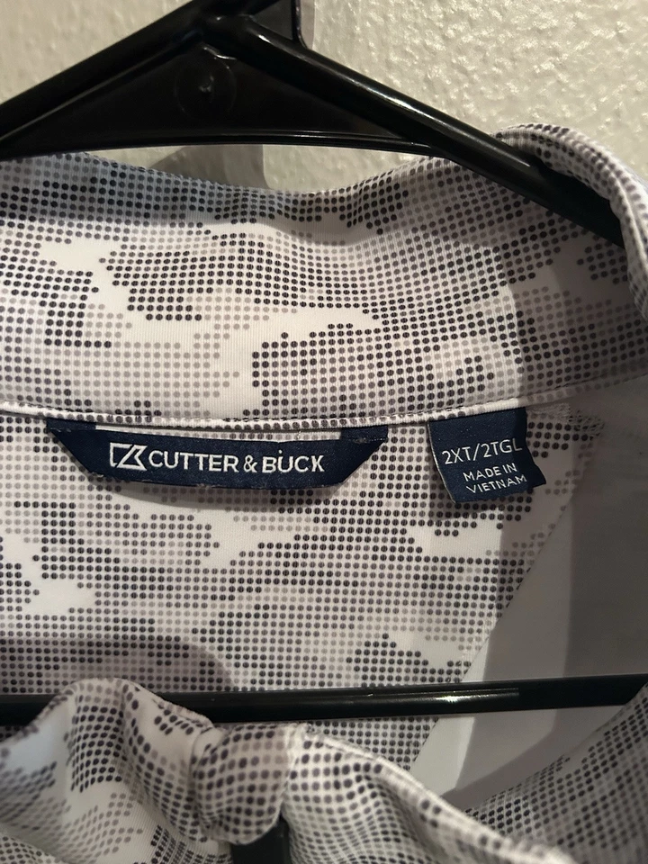 Pullover elástico de golf SMU Mustangs Cutter & Buck para hombre 2XT alto camuflaje 1/4 cremallera  Foto 3 de 4