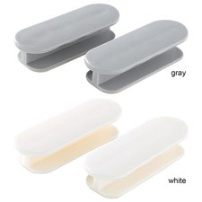(Pack Of 2) Grey Cabinet Handle No Punch Simple Plain Color Door Window Close